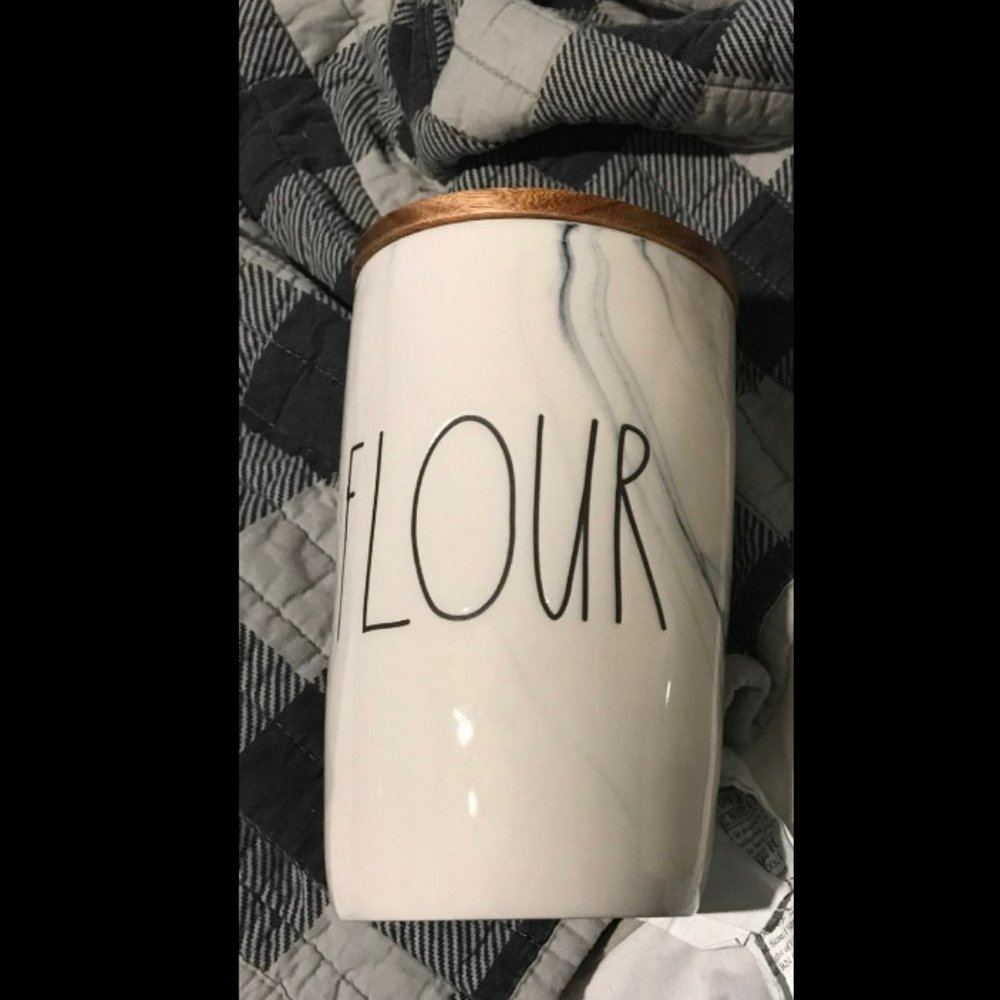 Rae Dunn Marble Flour Cellar